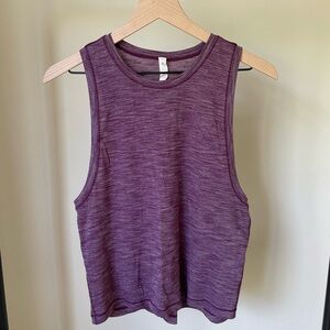 Lululemon Cardio Squad Tank II in Heather Plum Purple
